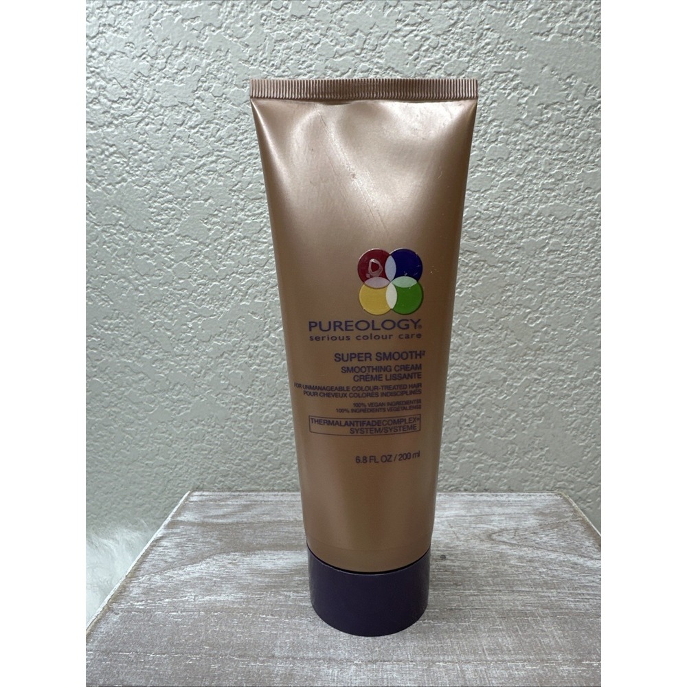 $55 🌙 Pureology Super Smooth Smoothing Cream Thermal Anti Fade‎ 6.8oz NEW